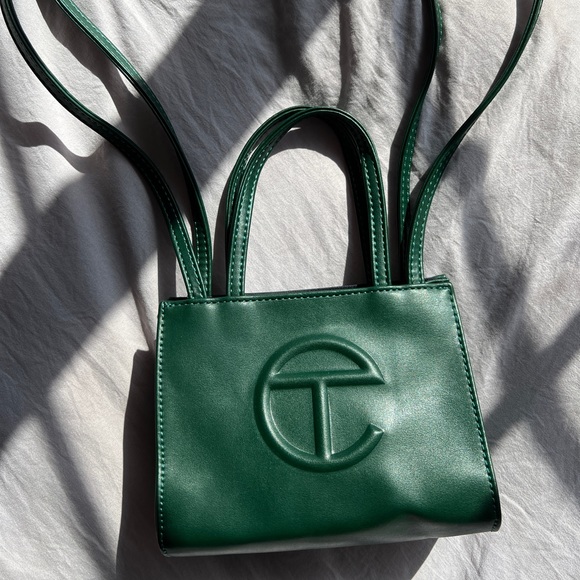 Telfar Bags Authentic Telfar Vegan Leather Small Shopping Bag Dark